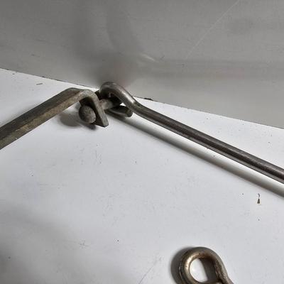 Vintage Meat Hook & Pulley Lot – Butcher or Farm Tools