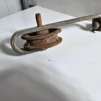 Vintage Meat Hook & Pulley Lot – Butcher or Farm Tools