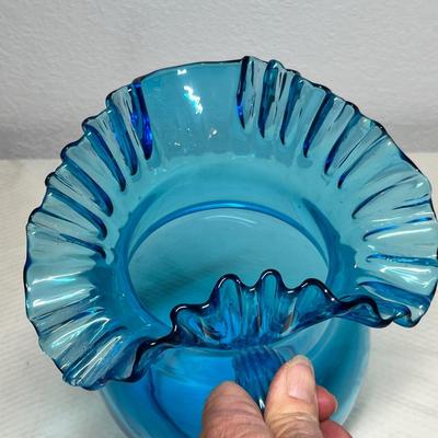 Lot 396 Vintage Blue Pitcher