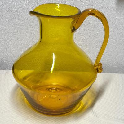 Lot 397 Blenko Gold pitcher