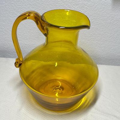 Lot 397 Blenko Gold pitcher