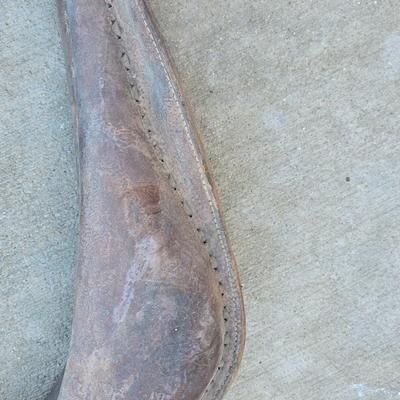 Antique Leather Horse Collar – Rustic Farm Decor