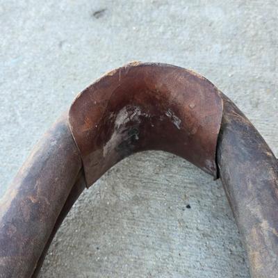 Antique Leather Horse Collar – Rustic Farm Decor