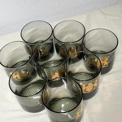 Lot 407 Family Crest Smoke Colored Glasses