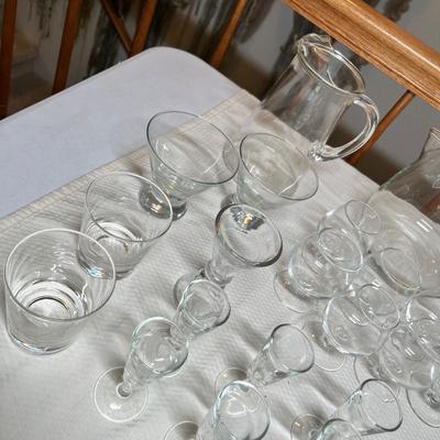 Lot 411 Clear glass assortment
