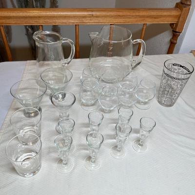 Lot 411 Clear glass assortment