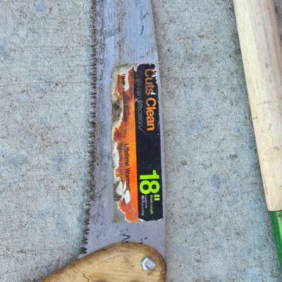Garden & Yard Tool Assortment – Shovels, Pruners & Hand Saw