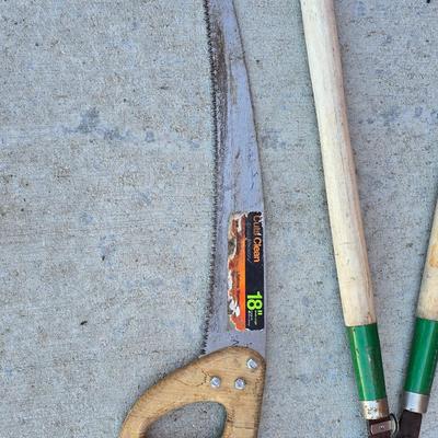 Garden & Yard Tool Assortment – Shovels, Pruners & Hand Saw