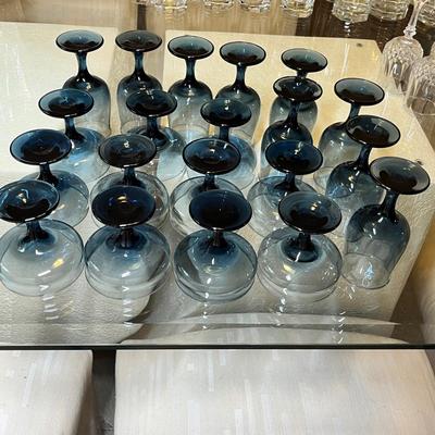 Lot 419 Smoke Blue Stemware