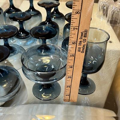 Lot 419 Smoke Blue Stemware