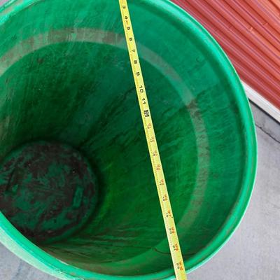 Heavy-Duty Plastic Barrel with Tarps Lot