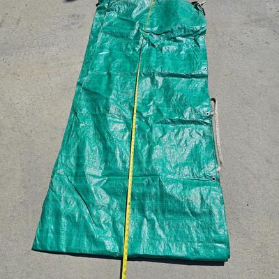 Heavy-Duty Plastic Barrel with Tarps Lot