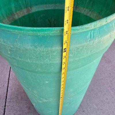 Heavy-Duty Plastic Barrel with Tarps Lot