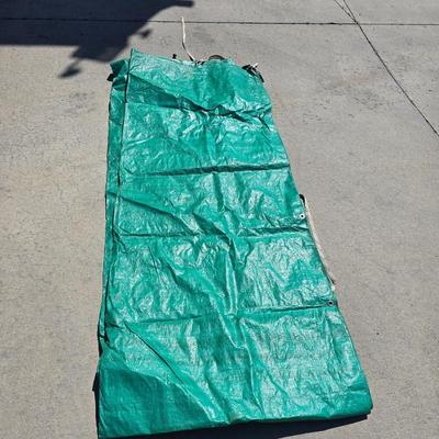 Heavy-Duty Plastic Barrel with Tarps Lot
