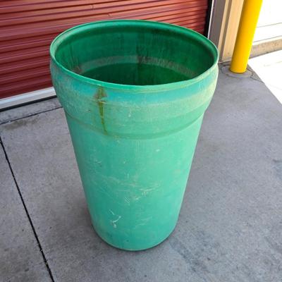 Heavy-Duty Plastic Barrel with Tarps Lot