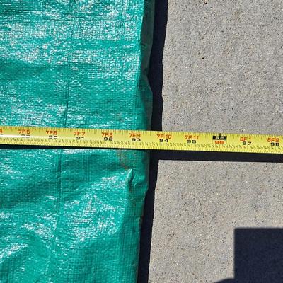 Heavy-Duty Plastic Barrel with Tarps Lot