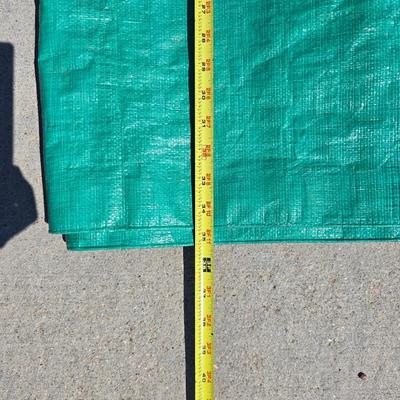 Heavy-Duty Plastic Barrel with Tarps Lot
