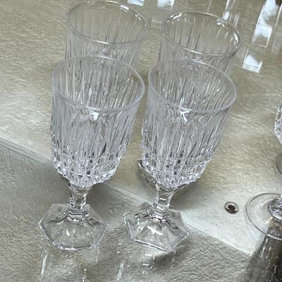 Lot 423 Pressed glass stemware