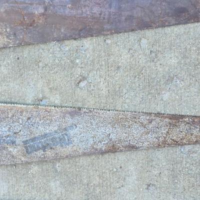 Lot of 4 Vintage Hand Saws – Wood Handles - Great for use or for Artists!