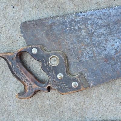 Lot of 4 Vintage Hand Saws – Wood Handles - Great for use or for Artists!