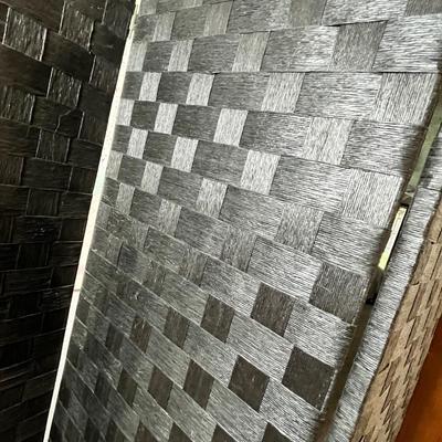 Lot 446 Black 3 panel screen