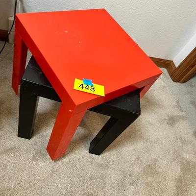 Lot 448 Vintage plastic nesting tables