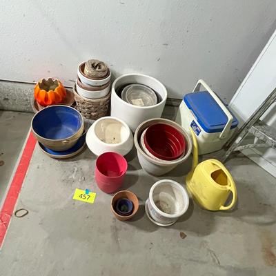 Lot 457 FLower pots