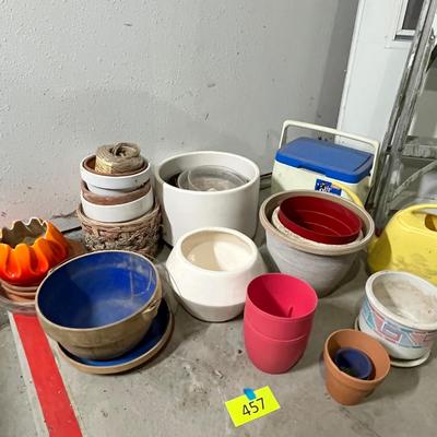 Lot 457 FLower pots
