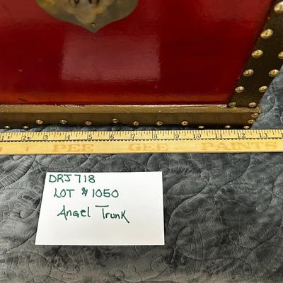 Cherub (Angel) Treasure Chest Trunk - 12.5"Wx11.7"Hx9.5"D Approx