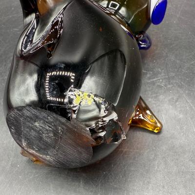 Art Glass Owl Figurine Murano Style
