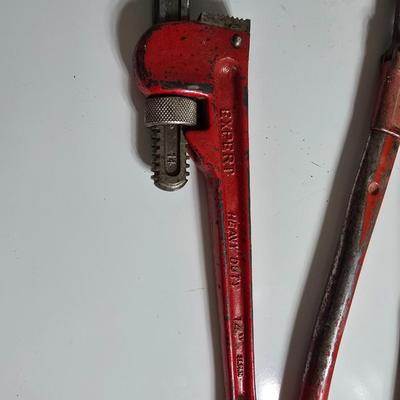 Pipe Wrench & Bolt Cutter Set – Great set!