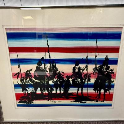 Framed and Matted American Indian Art: "American Heritage"