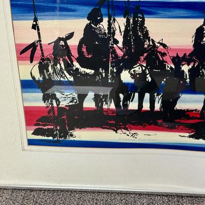 Framed and Matted American Indian Art: "American Heritage"