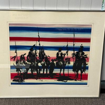 Framed and Matted American Indian Art: "American Heritage"