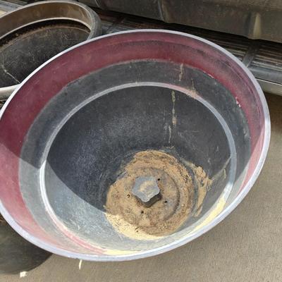 Three Large Outdoor Planters – Plastic & Resin