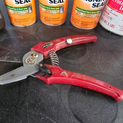 Garden Chemicals & Pruning Supply Lot – Weed Control, Fertilizer & Pruner