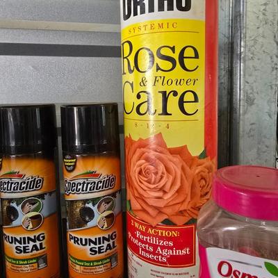 Garden Chemicals & Pruning Supply Lot – Weed Control, Fertilizer & Pruner