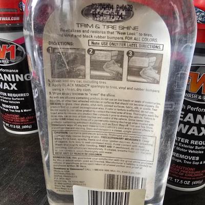 Car Wax & Trim Shine Lot – FW1, Turtle Wax, Black Magic