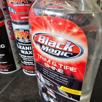 Car Wax & Trim Shine Lot – FW1, Turtle Wax, Black Magic