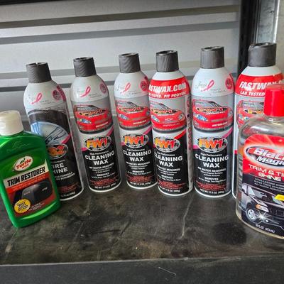 Car Wax & Trim Shine Lot – FW1, Turtle Wax, Black Magic