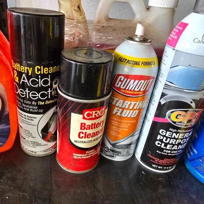 Automotive Fluids & Maintenance Spray Lot – Brake Fluid, De-Icer, Cleaner & More