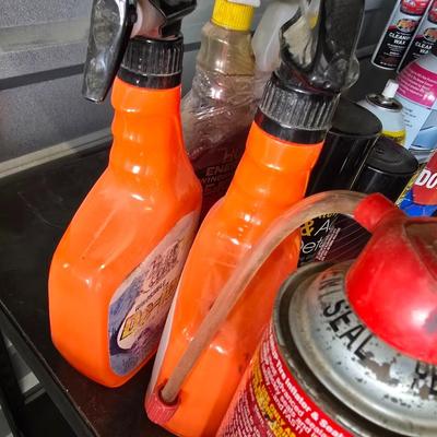 Automotive Fluids & Maintenance Spray Lot – Brake Fluid, De-Icer, Cleaner & More