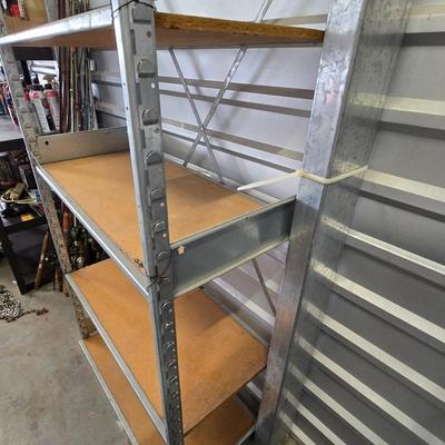 Heavy-Duty Metal Garage Shelving Unit – 5 Adjustable Shelves