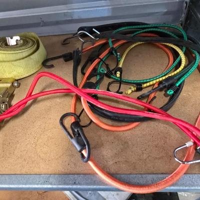 Tie-Down & Towing Lot – Ratchet Straps, Bungee Cords, and Trailer Hitch Ball