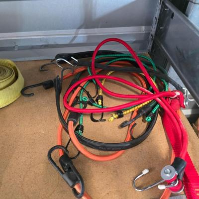 Tie-Down & Towing Lot – Ratchet Straps, Bungee Cords, and Trailer Hitch Ball