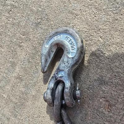 Heavy-Duty Steel Chain with Hooks – Approx. 26 ft