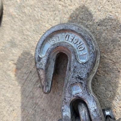 Heavy-Duty Steel Chain with Hooks – Approx. 26 ft
