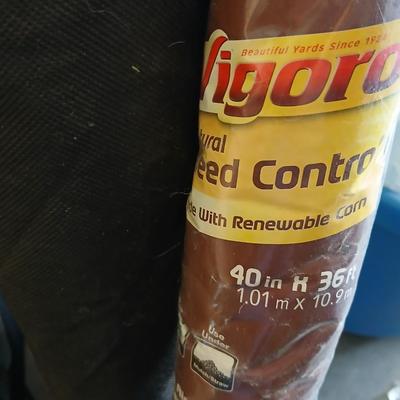 Lot of 2 Weed Barrier Rolls – Vigoro & Unmarked Landscape Fabric