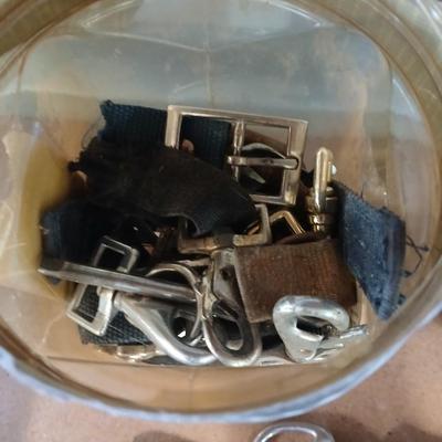 Lot of Clips, Snaps, Hardware & Tools – Swivels, Buckles, Fasteners & More