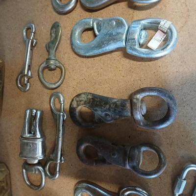 Lot of Clips, Snaps, Hardware & Tools – Swivels, Buckles, Fasteners & More